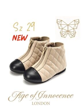 Age of innocence size 29 NICOLE BEIGE/BLACK BOOTS